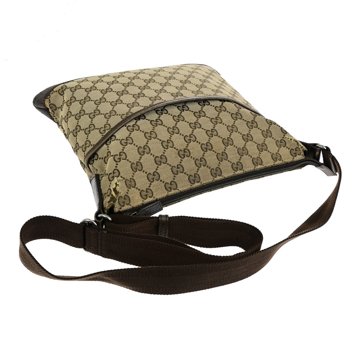 Luxury Gucci Trending 2025 Gg Canvas Canvas Shoulder Bag ()