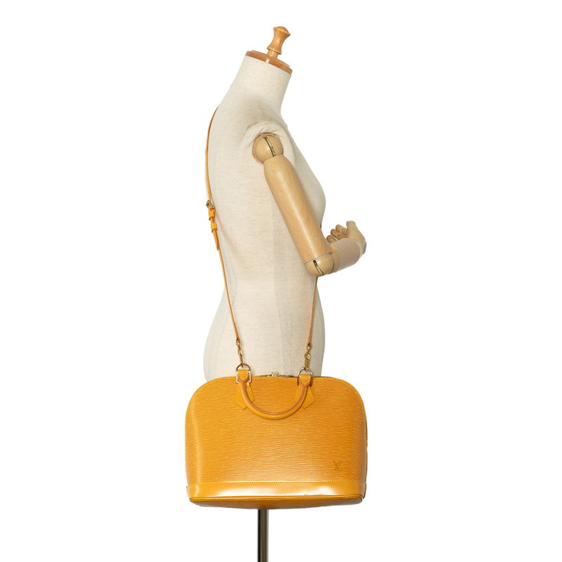 Louis Vuitton Epi Alma Handbag M52149 Tasili Yellow Leather Louis Vuitton