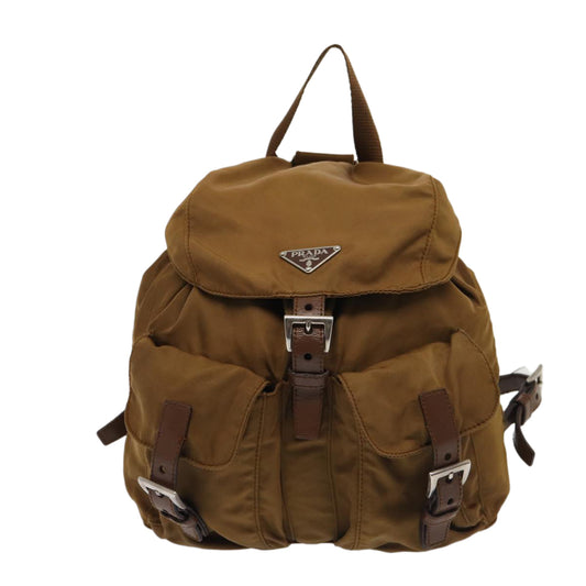 Luxury Prada Backpack Nylon Brown 85057
