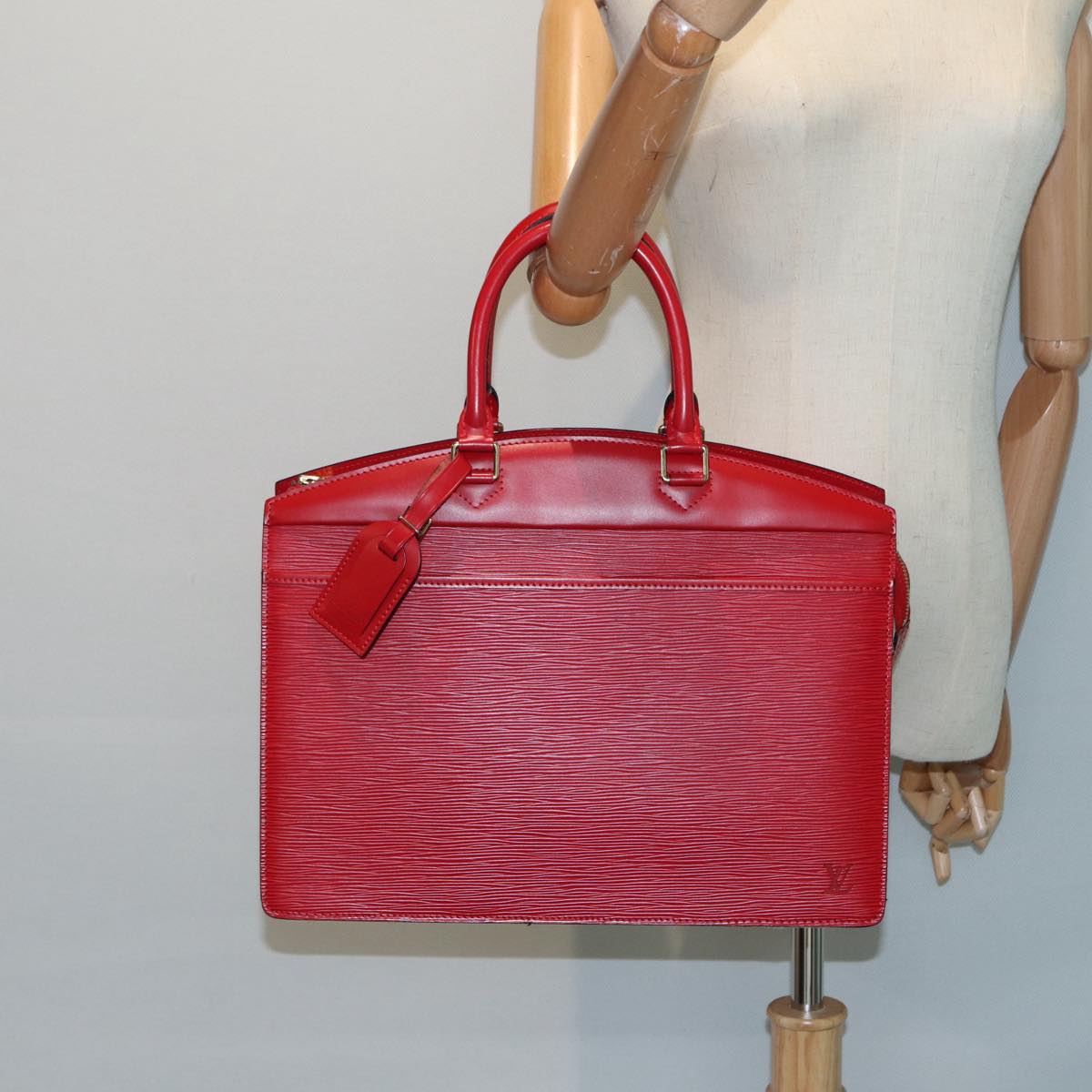 LOUIS VUITTON Epi Riviera Hand Bag Red M48187 LV 85297