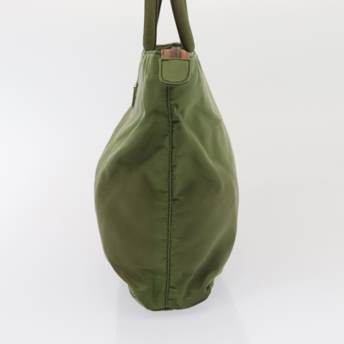 Luxury Prada Hand Bag Nylon Khaki 85479
