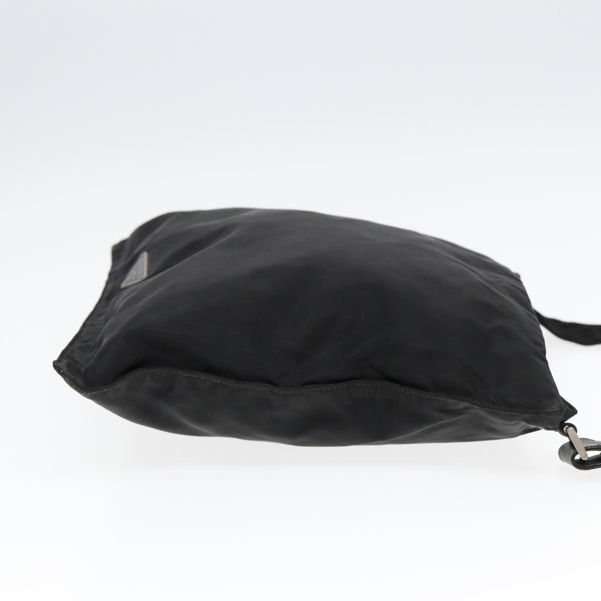 Luxury Prada Shoulder Bag Nylon Black Silver 85650