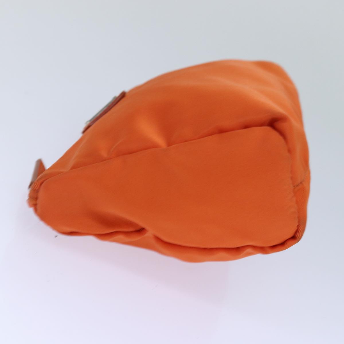 Luxury Prada Pouch Nylon Silver Orange 85656