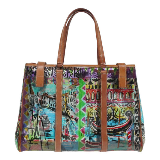 Luxury Prada Tote Bag Vinyl Clear Silver BR2515 85702