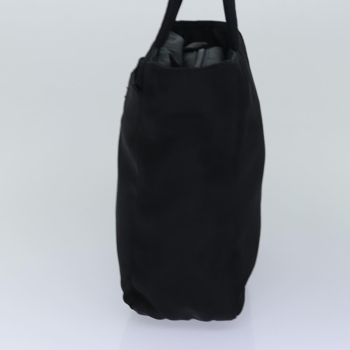 Luxury Prada Hand Bag Nylon Black Silver 85867