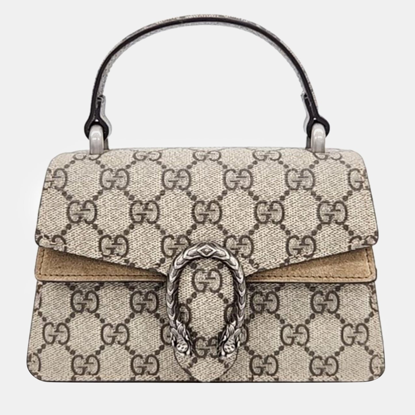 Luxury Gucci Trending 2025 Beige GG Supreme canvas Dionysus Mini Top Handle Bag (752029)