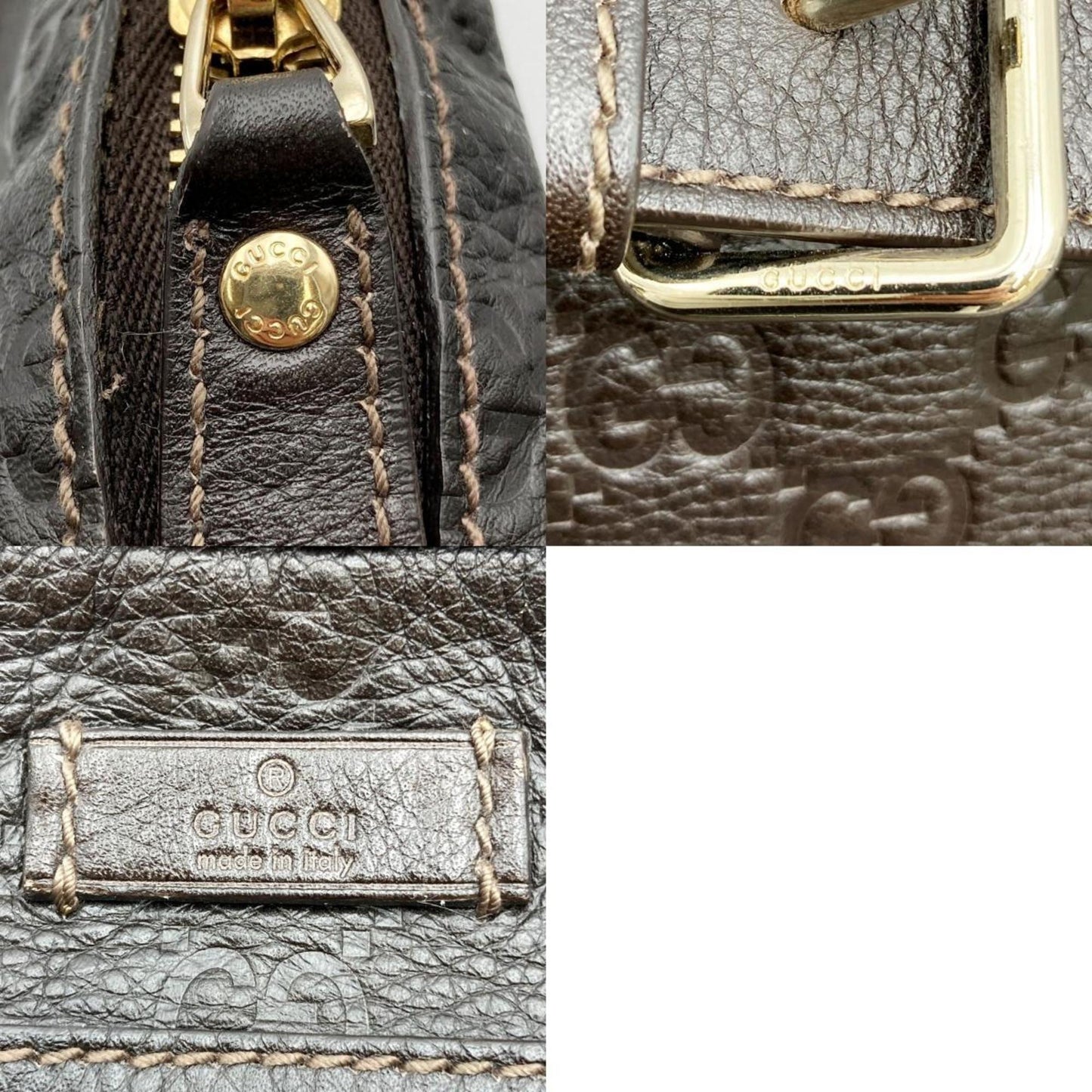 Gucci Messenger Leather Shopper Bag ()