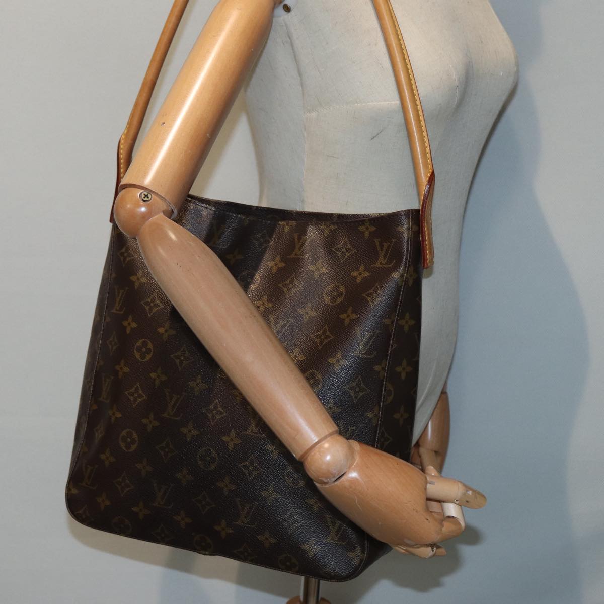 LOUIS VUITTON Monogram Looping GM Shoulder Bag M51145 LV 86020