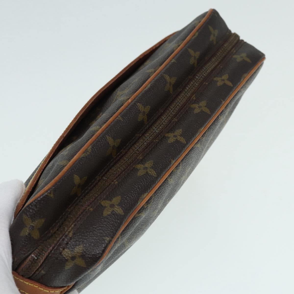 LOUIS VUITTON Monogram Compiegne 28 Clutch Bag M51845 LV 86121