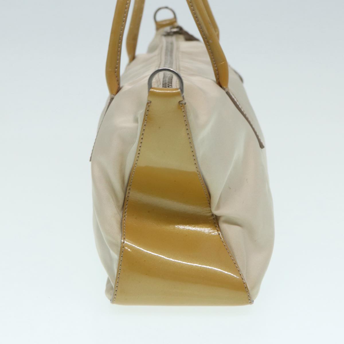 Luxury Prada Hand Bag Nylon Beige 86148