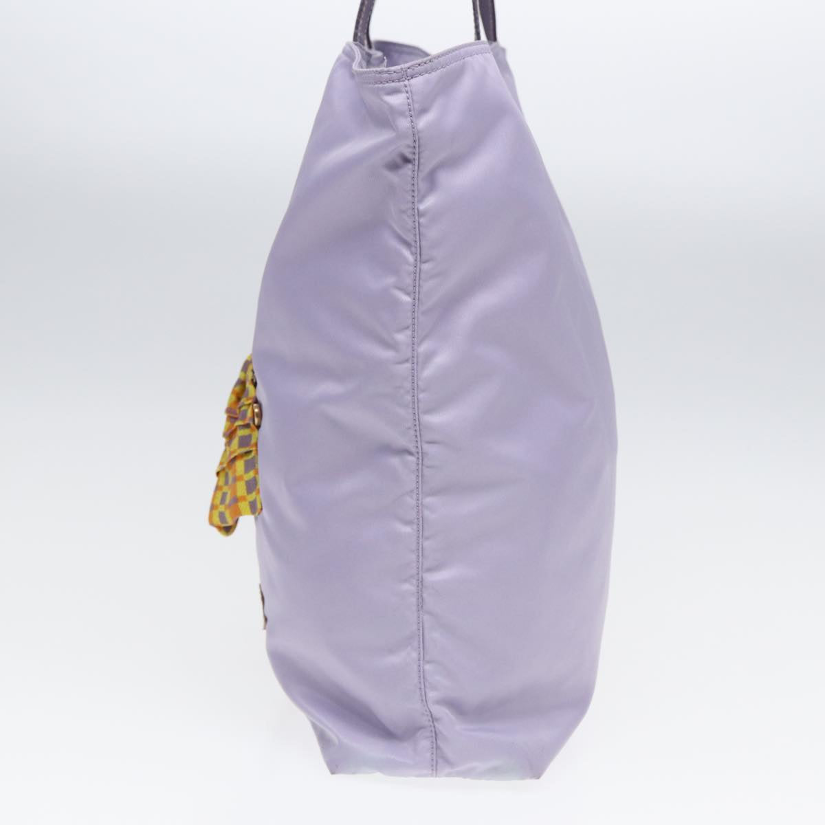 Luxury Prada Robot Tote Bag Nylon Purple Gold 86171