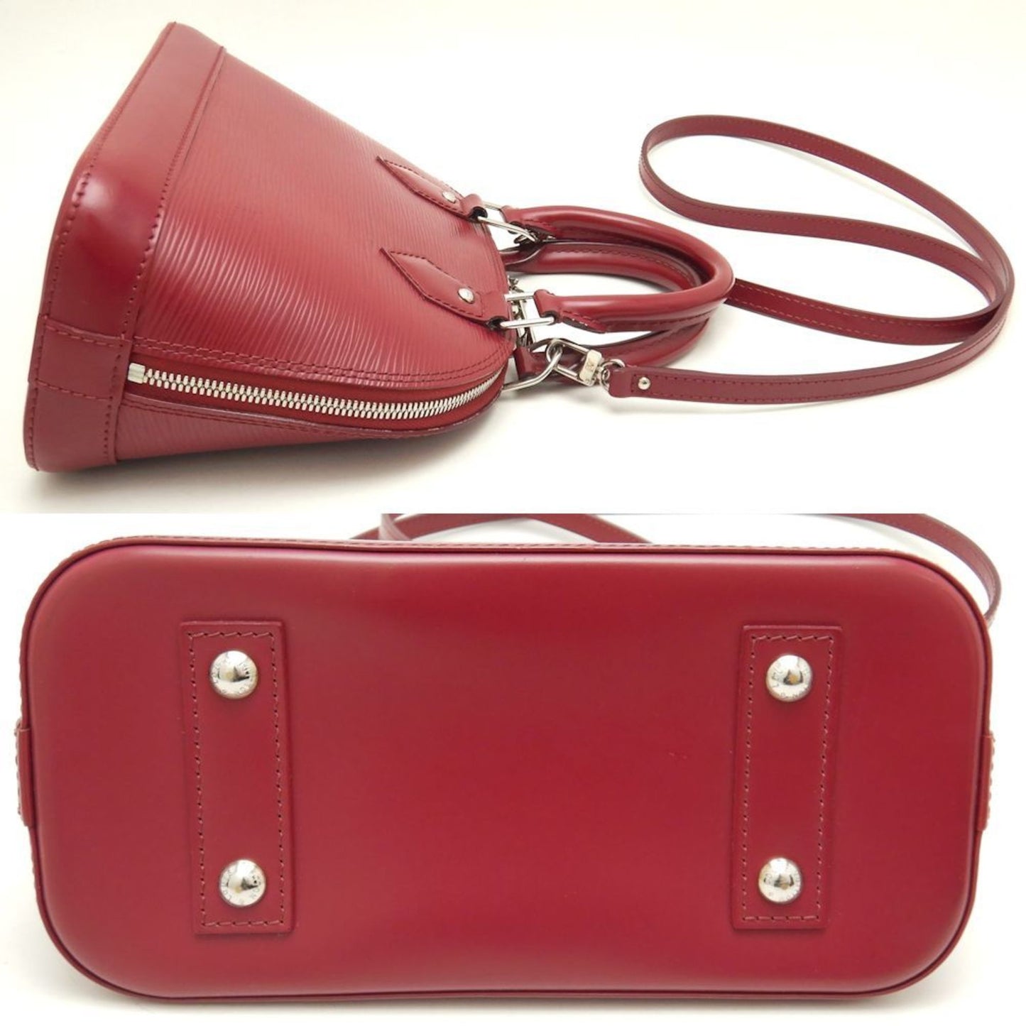 Louis Vuitton Alma Leather Handbag ()