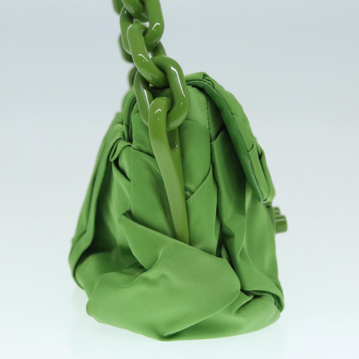 Luxury Prada Shoulder Bag Nylon Green 86986A