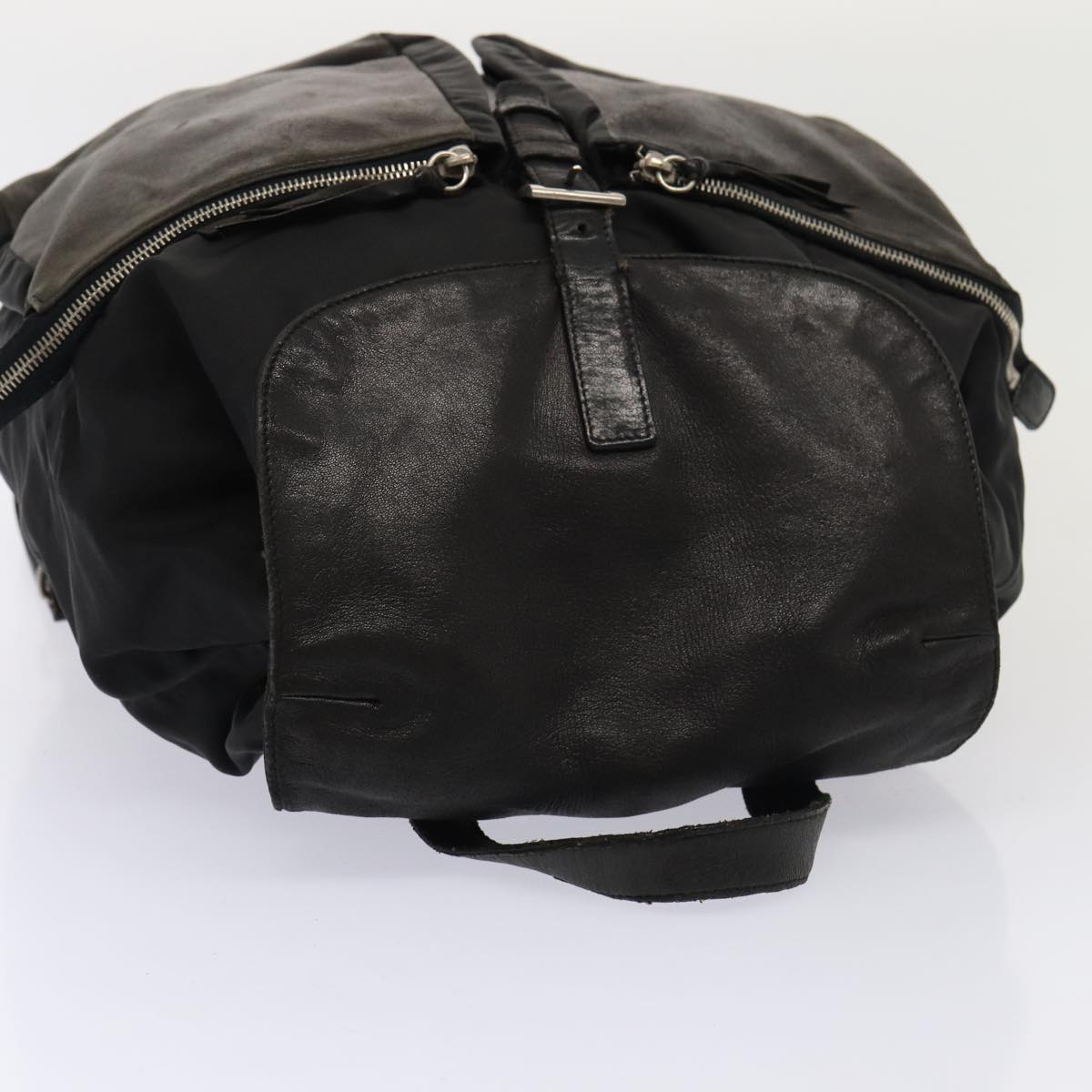 Luxury Prada Backpack Nylon Leather Black 87351
