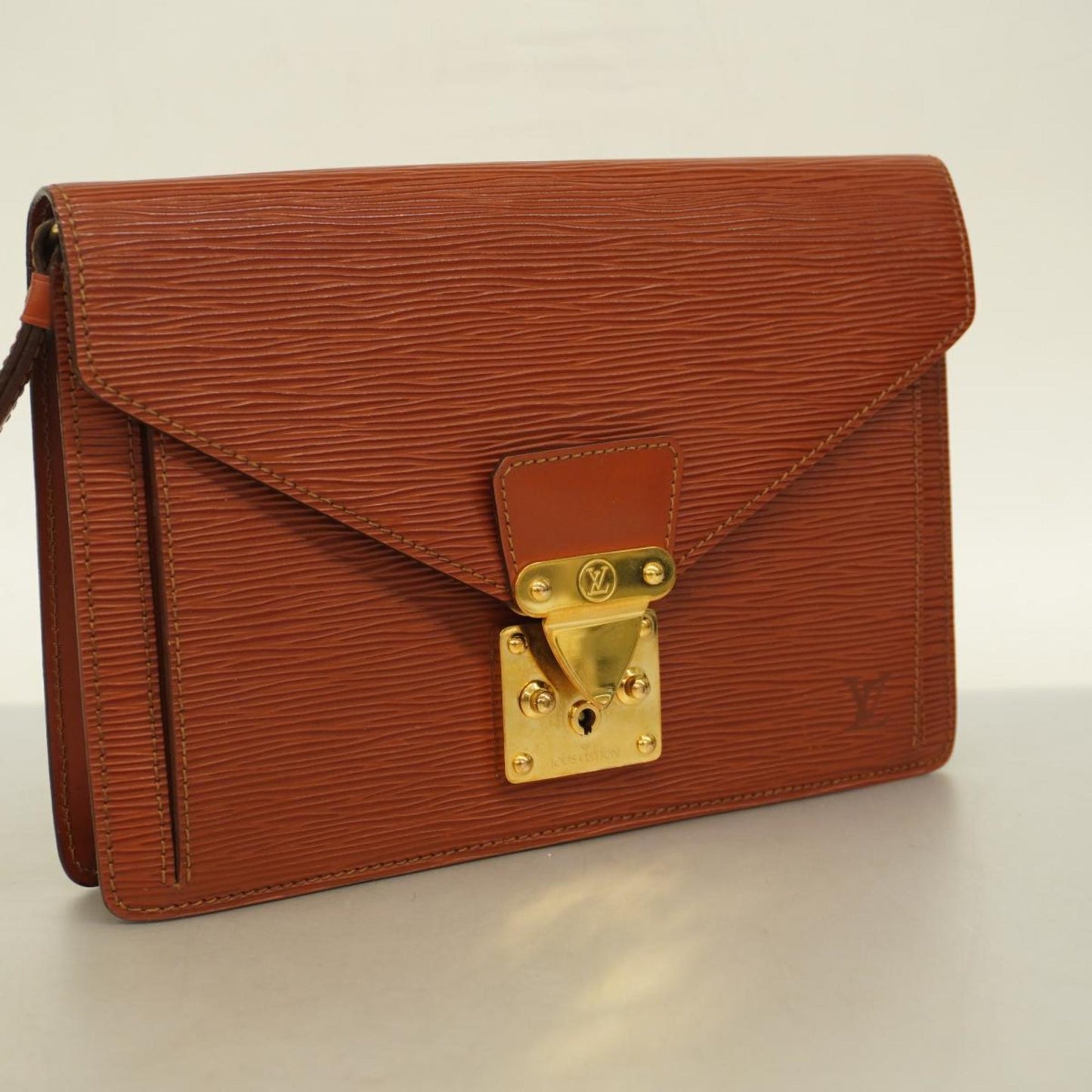 Louis Vuitton Sellier Drangonne Leather Clutch Bag ()