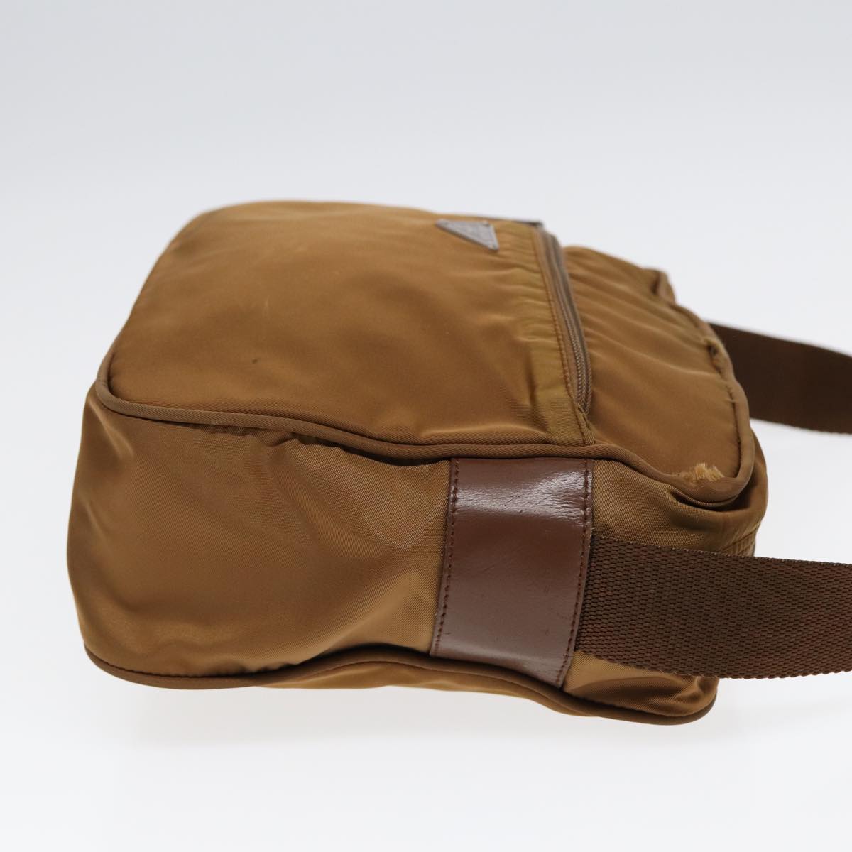 Luxury Prada Shoulder Bag Nylon Khaki 87674