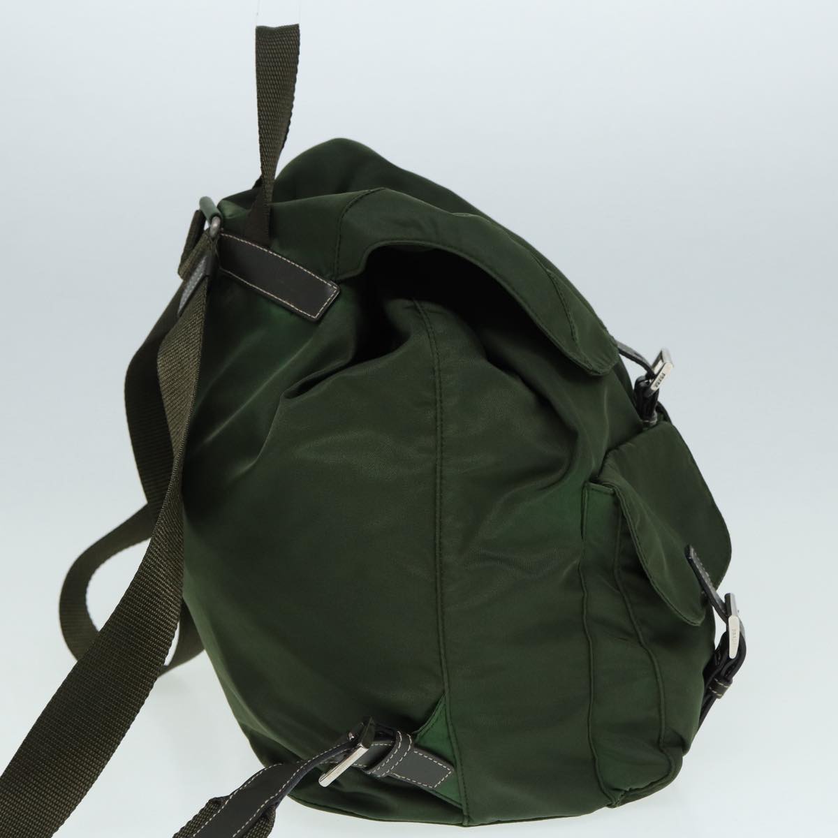 Luxury Prada Backpack Nylon Khaki 87680