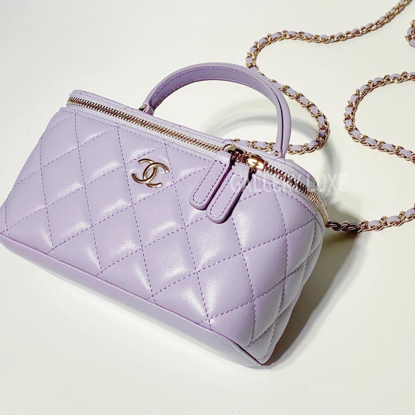 No.3372-Chanel Timeless Classic Handle Vanity With Chain (Brand New / 全新)
