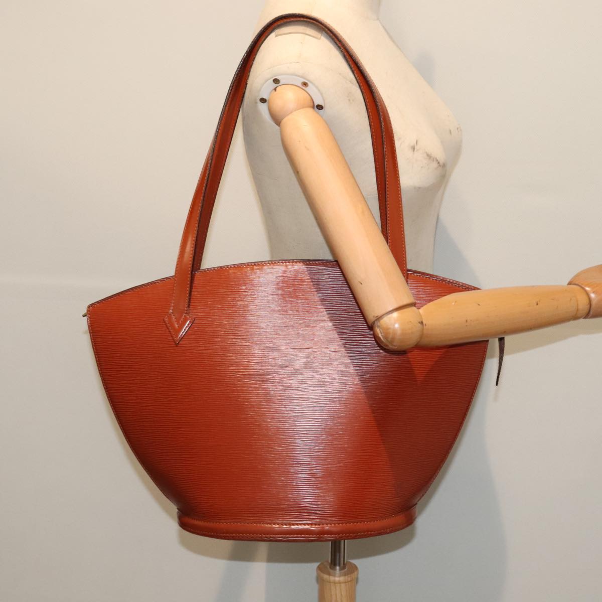 LOUIS VUITTON Epi Saint Jacques Shopping Shoulder Bag Brown M52263 87790