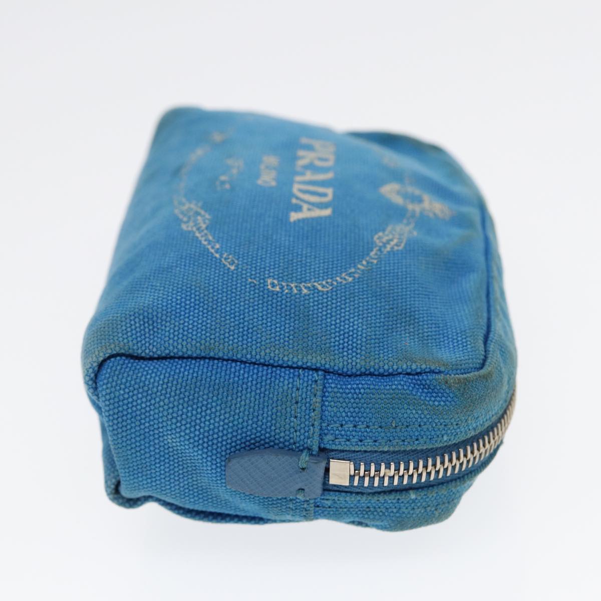 Luxury Prada Pouch Canvas Light Blue 87800
