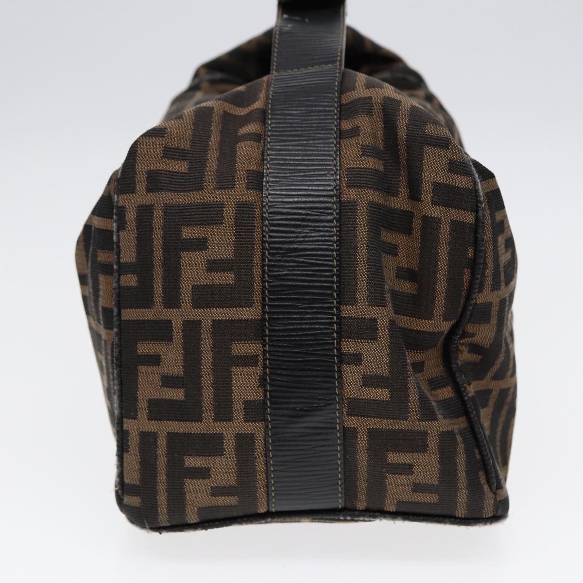 Luxury Fendi Zucca Canvas Vanity Pouch Brown Black gold87878