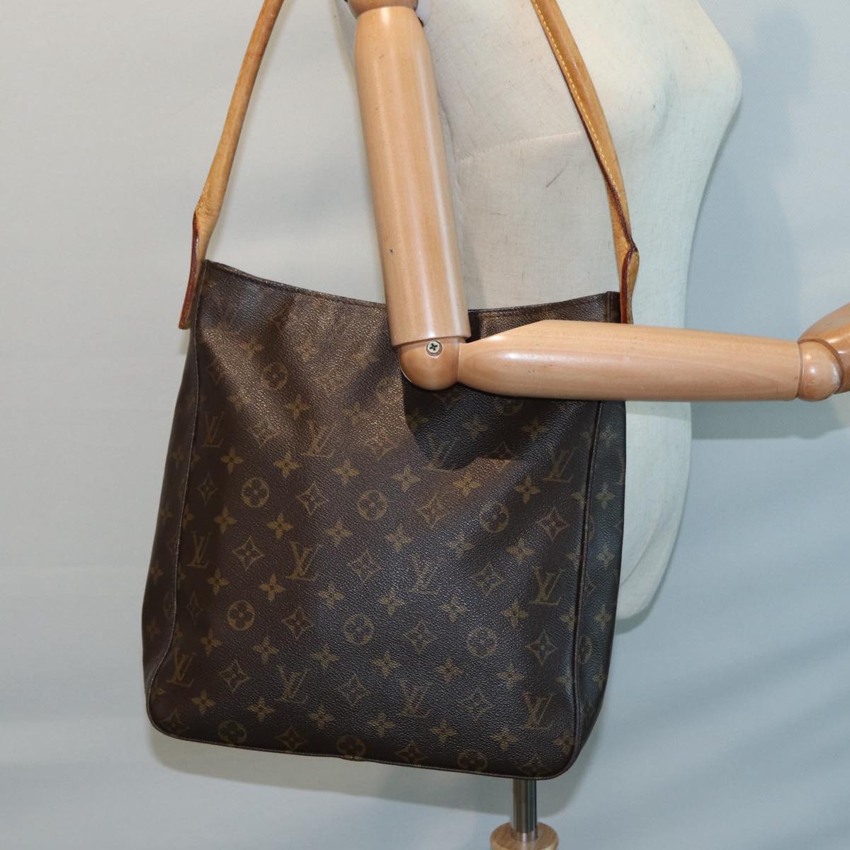 LOUIS VUITTON Monogram Looping GM Shoulder Bag M51145 LV 87981