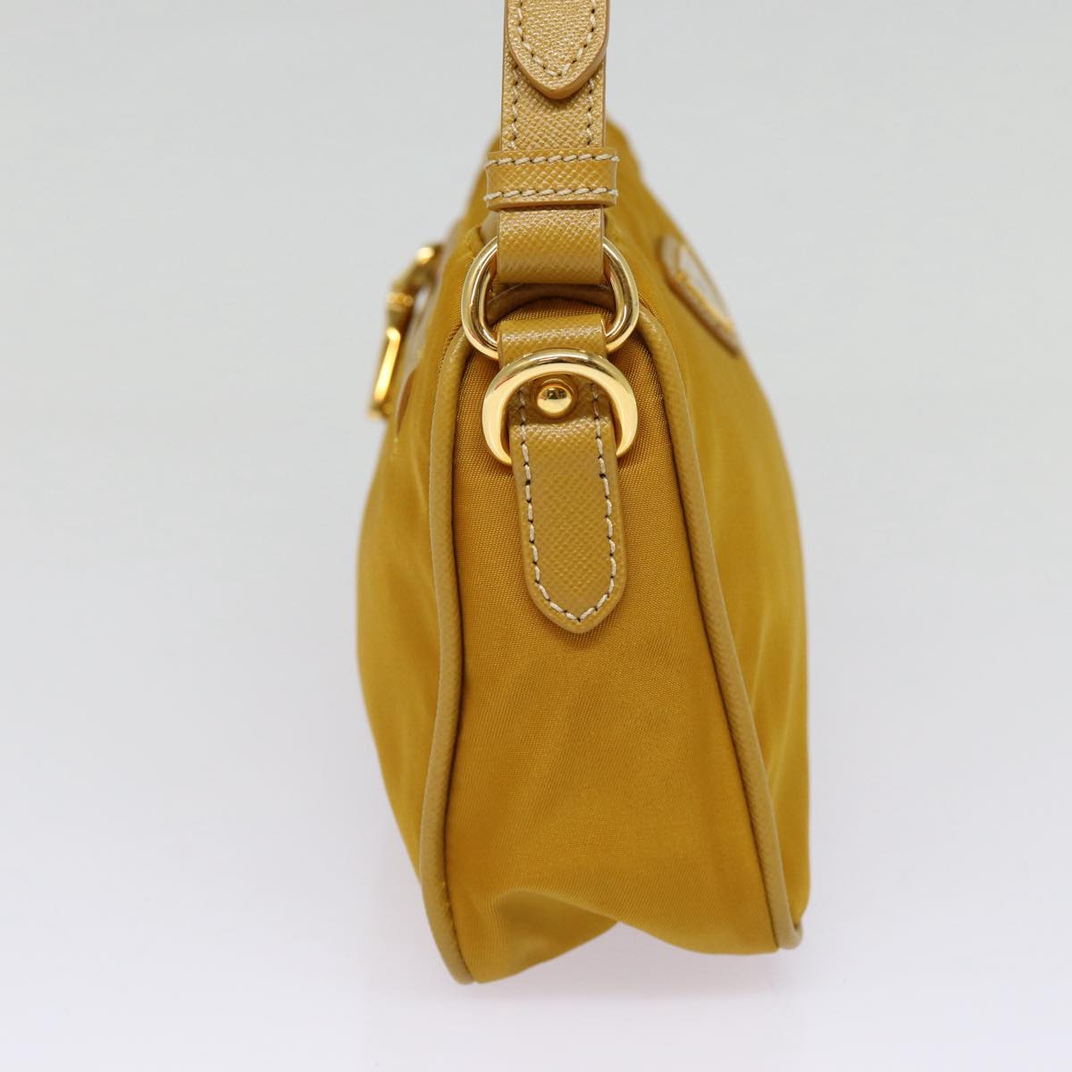 Luxury Prada Hand Bag Nylon Yellow Gold 88104