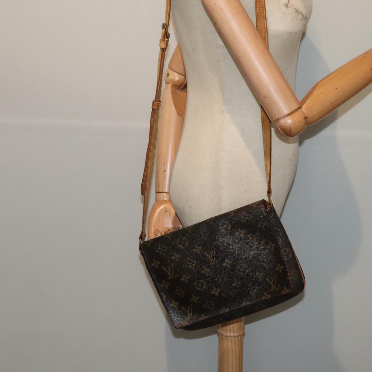LOUIS VUITTON Monogram Musette Tango Long Shoulder Bag M51388 LV 88156