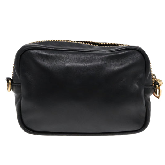 Luxury Prada Ribbon Shoulder Bag Leather Pink Black gold 88221