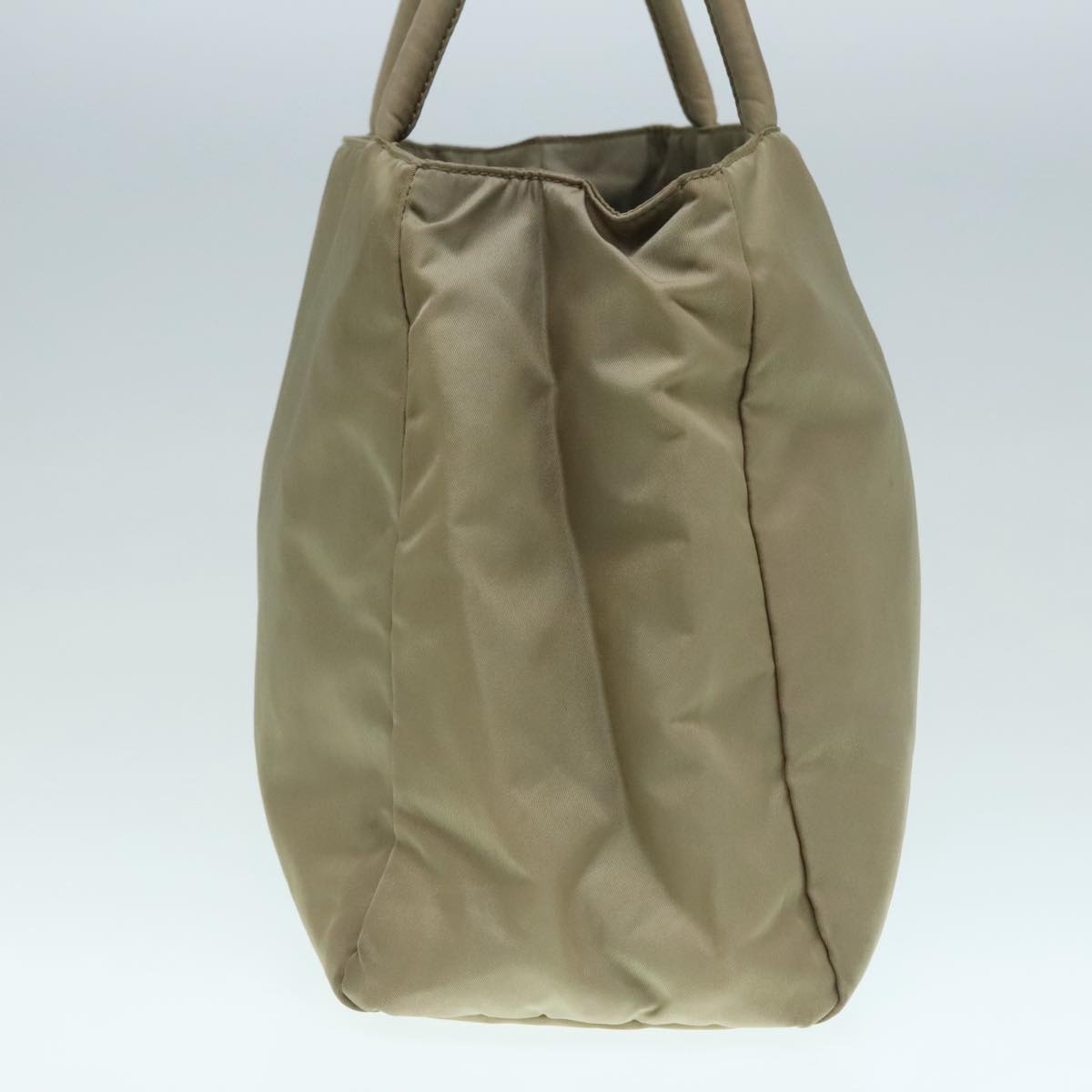 Luxury Prada Tote Bag Nylon Beige Silver 88224