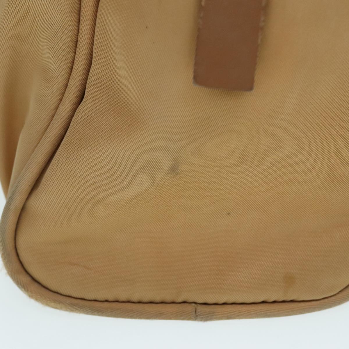 Luxury Prada Hand Bag Nylon Beige Silver 88237