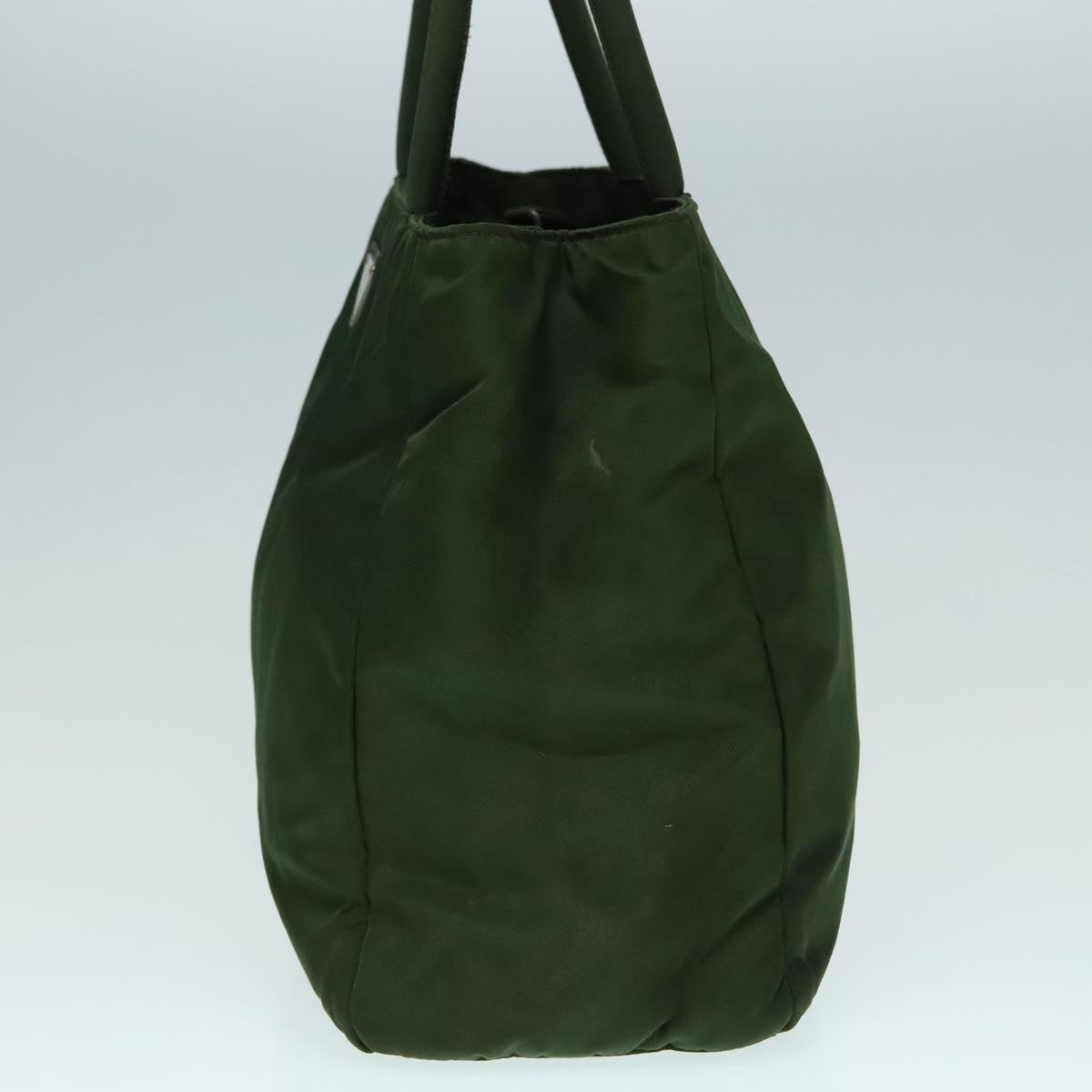 Luxury Prada Hand Bag Nylon Green Silver 88238