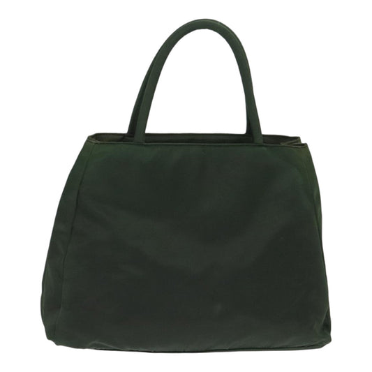 Luxury Prada Hand Bag Nylon Green Silver 88239