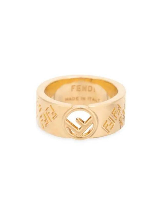 Luxury Fendi FF Ring Gold