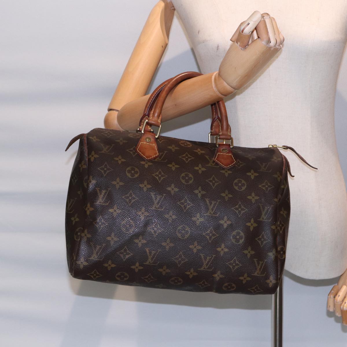 LOUIS VUITTON Monogram Speedy 30 Hand Bag M41526 LV 88354