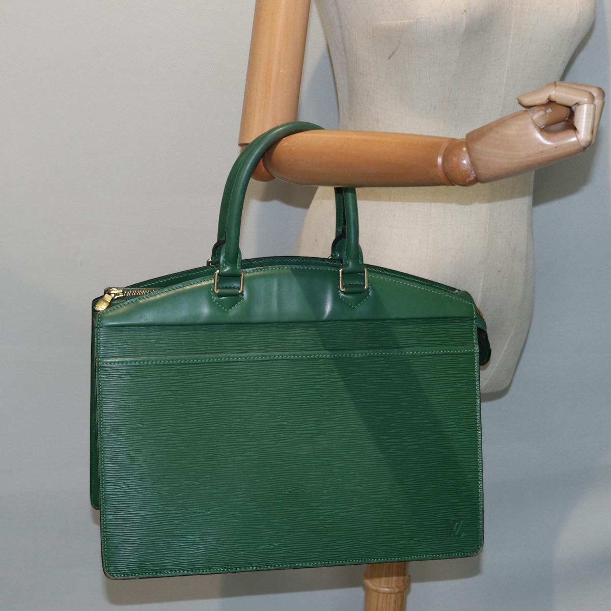 LOUIS VUITTON Epi Riviera Hand Bag Green M48184 LV 88375
