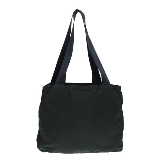 Luxury Prada Tote Bag Nylon Khaki Silver 88404