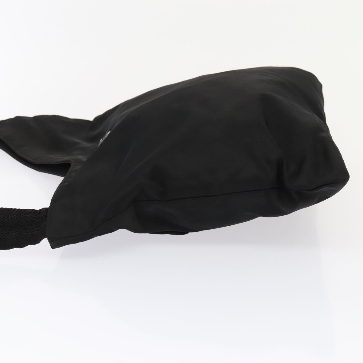 Luxury Prada Shoulder Bag Nylon Black Silver 88571