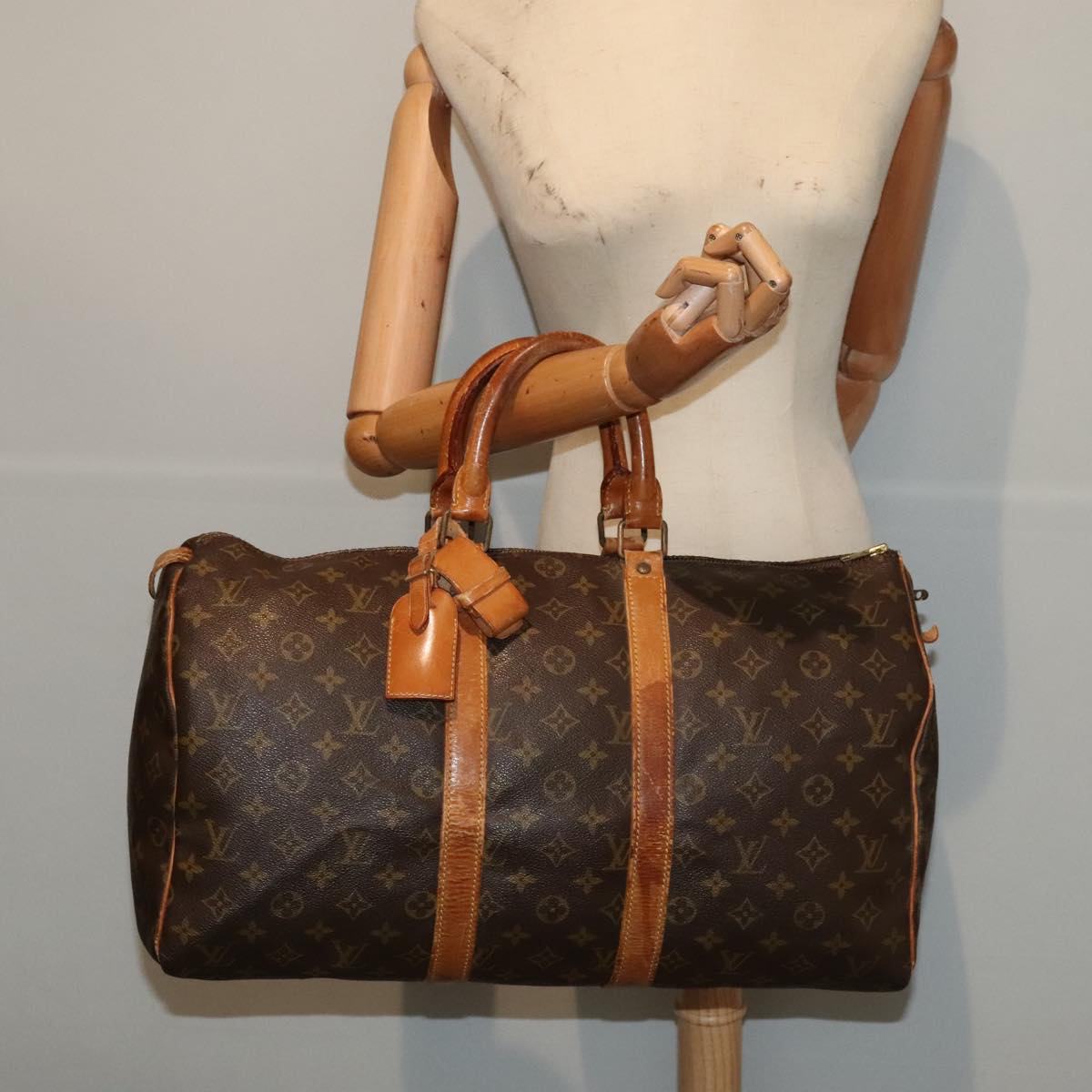 LOUIS VUITTON Monogram Keepall 45 Boston Bag Vintage M41428 LV 88580