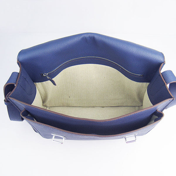 Luxury Hermes Steve Ladies Shoulder Bag Blue