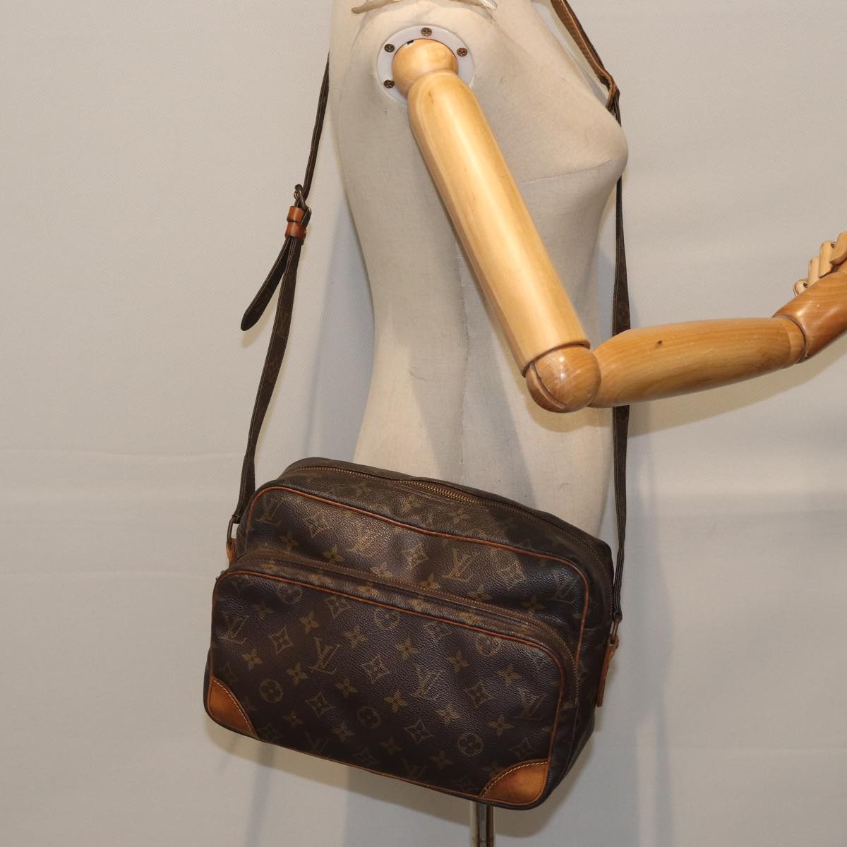 LOUIS VUITTON Monogram Nile Shoulder Bag M45244 LV 88636