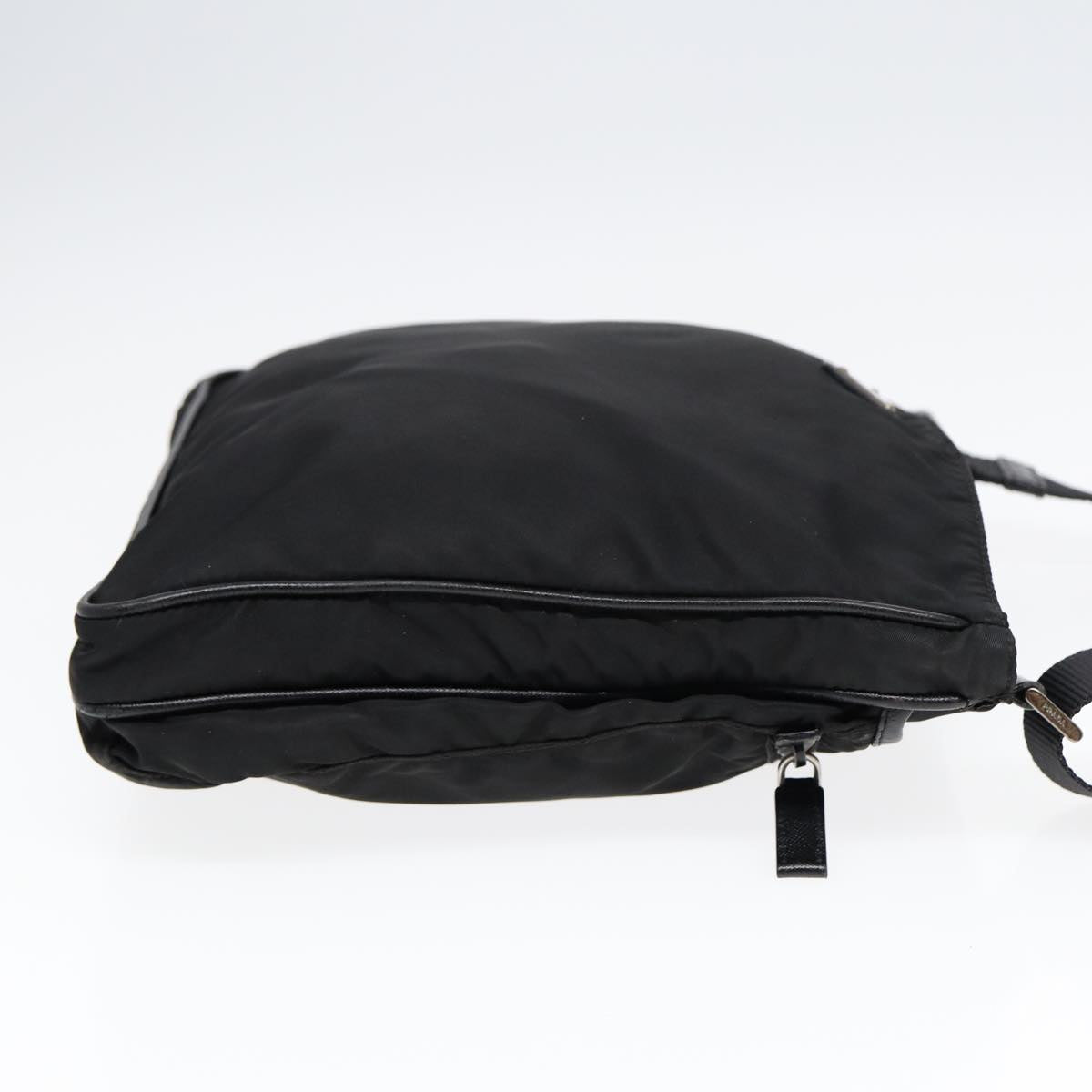 Luxury Prada Shoulder Bag Nylon Black Silver 88653