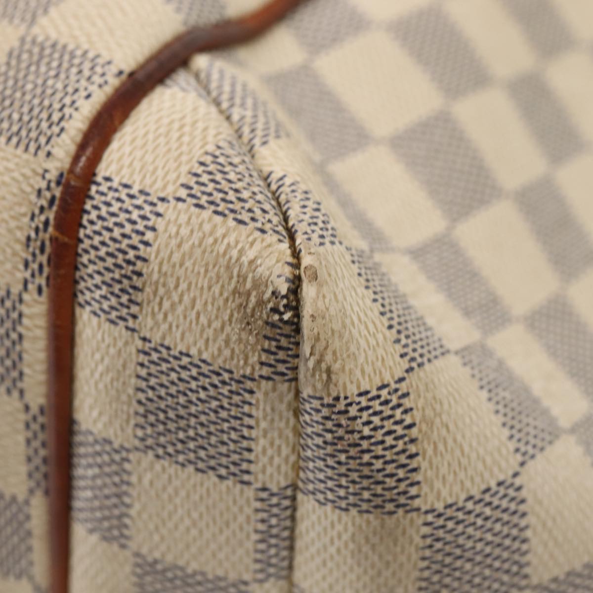 LOUIS VUITTON Damier Azur Totally PM Tote Bag N41280 LV 88688