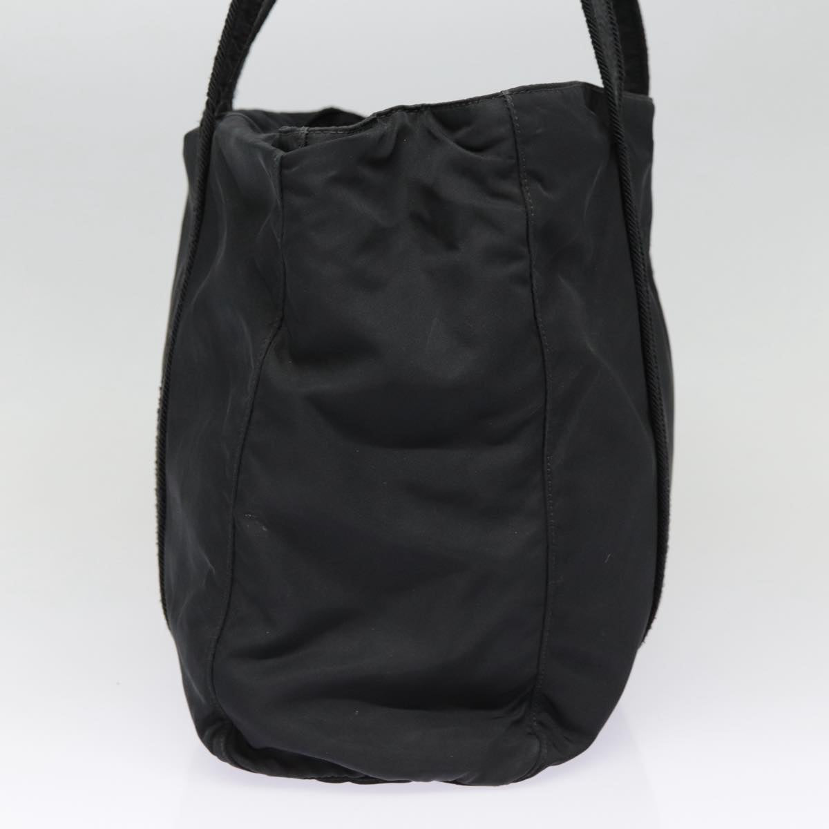 Luxury Prada Shoulder Bag Nylon Black Silver 88800
