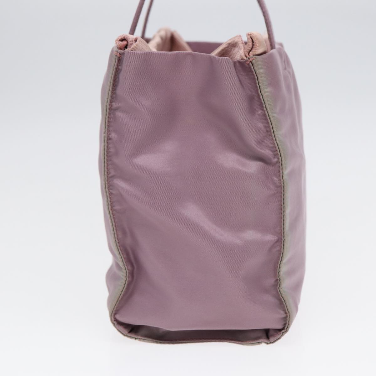 Luxury Prada Hand Bag Nylon Purple Silver 88963