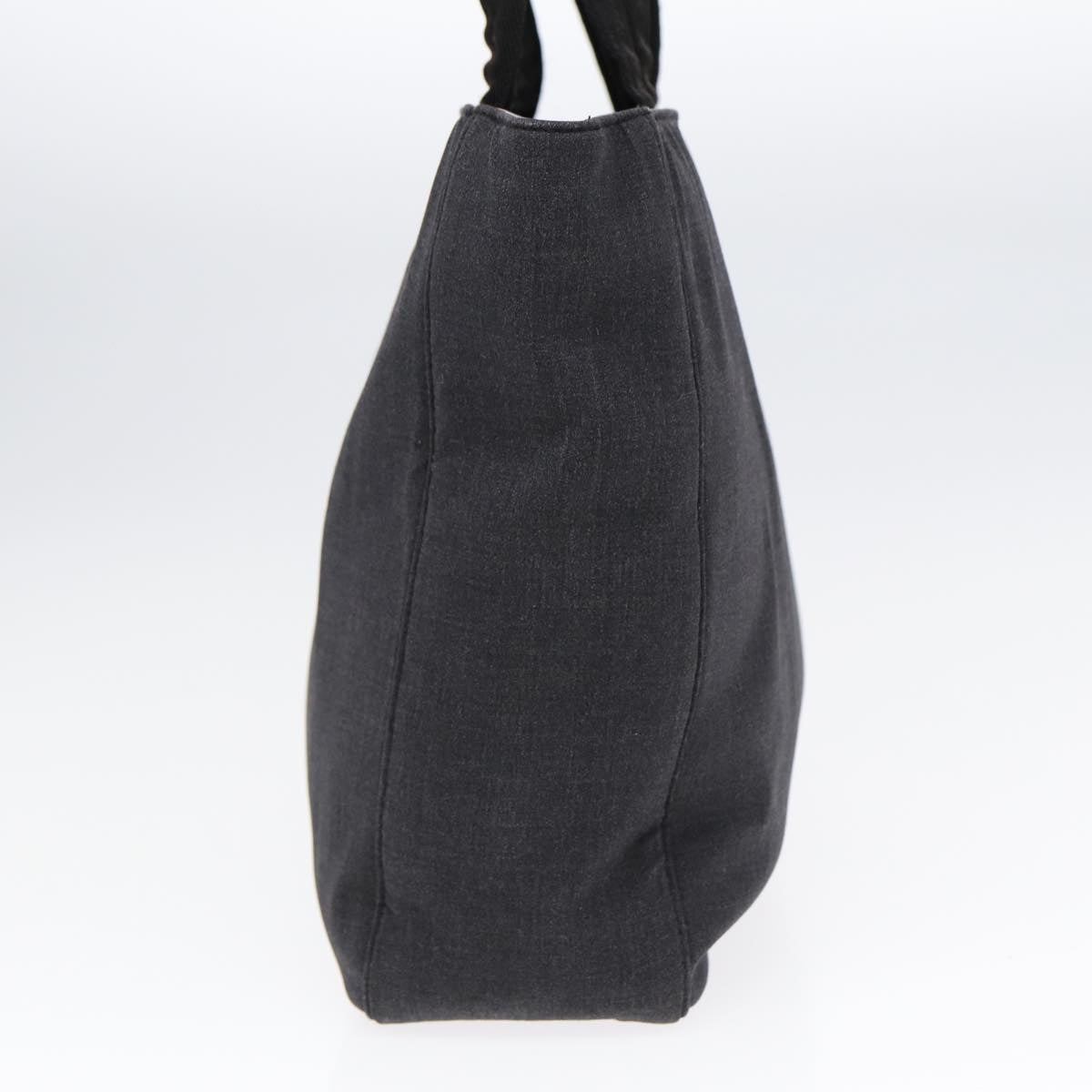 Luxury Prada Sports Hand Bag Canvas Gray Silver 88964