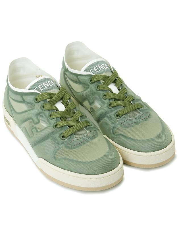 Luxury Fendi Match Mesh Low Top Sneakers Green