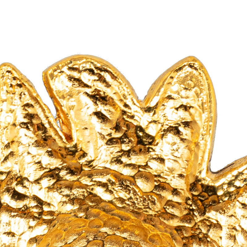 Chanel Lion Sun Sun Motif Brooch G Plated Chanel
