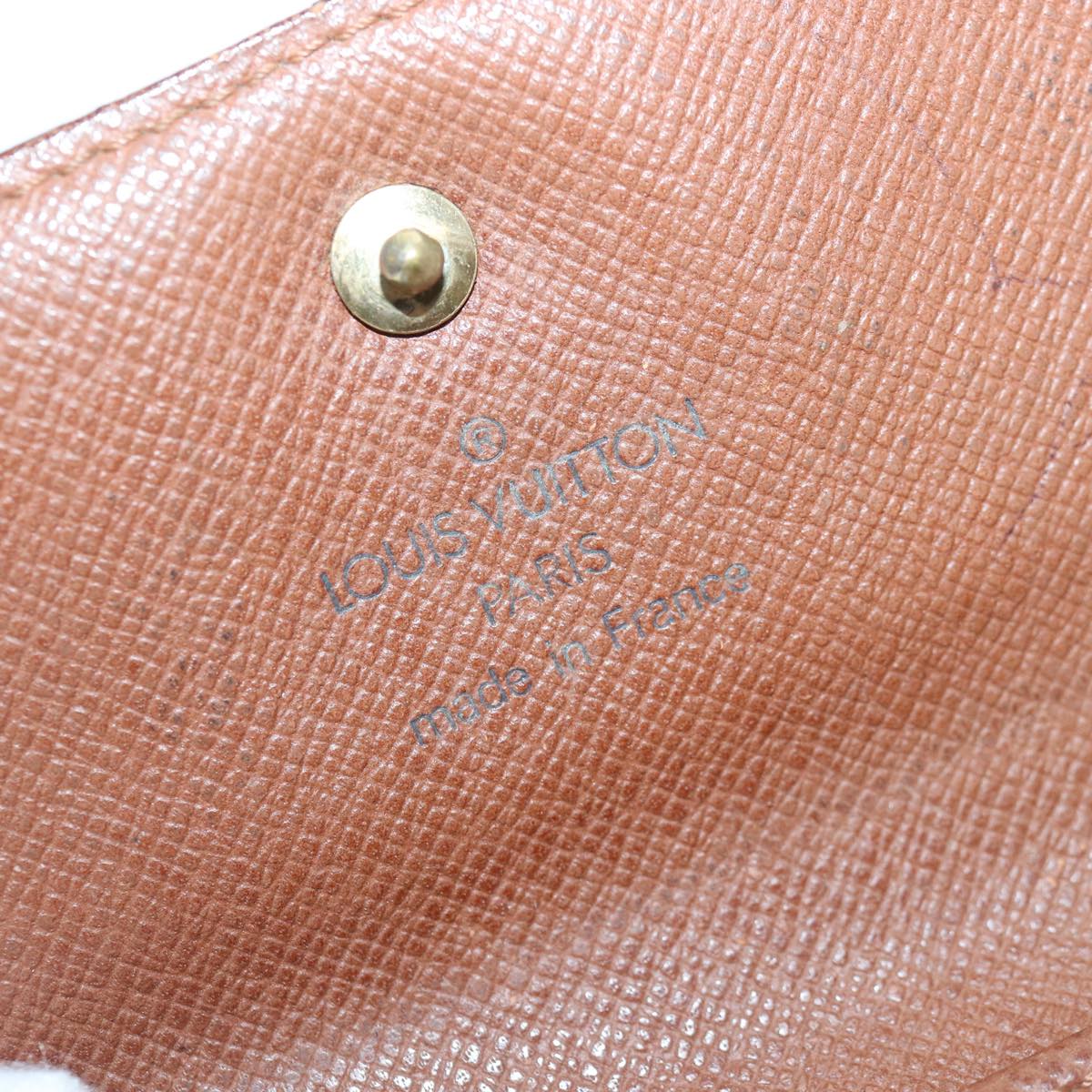 LOUIS VUITTON Monogram Portefeuille Elise Trifold Wallet M61654 LV 89018