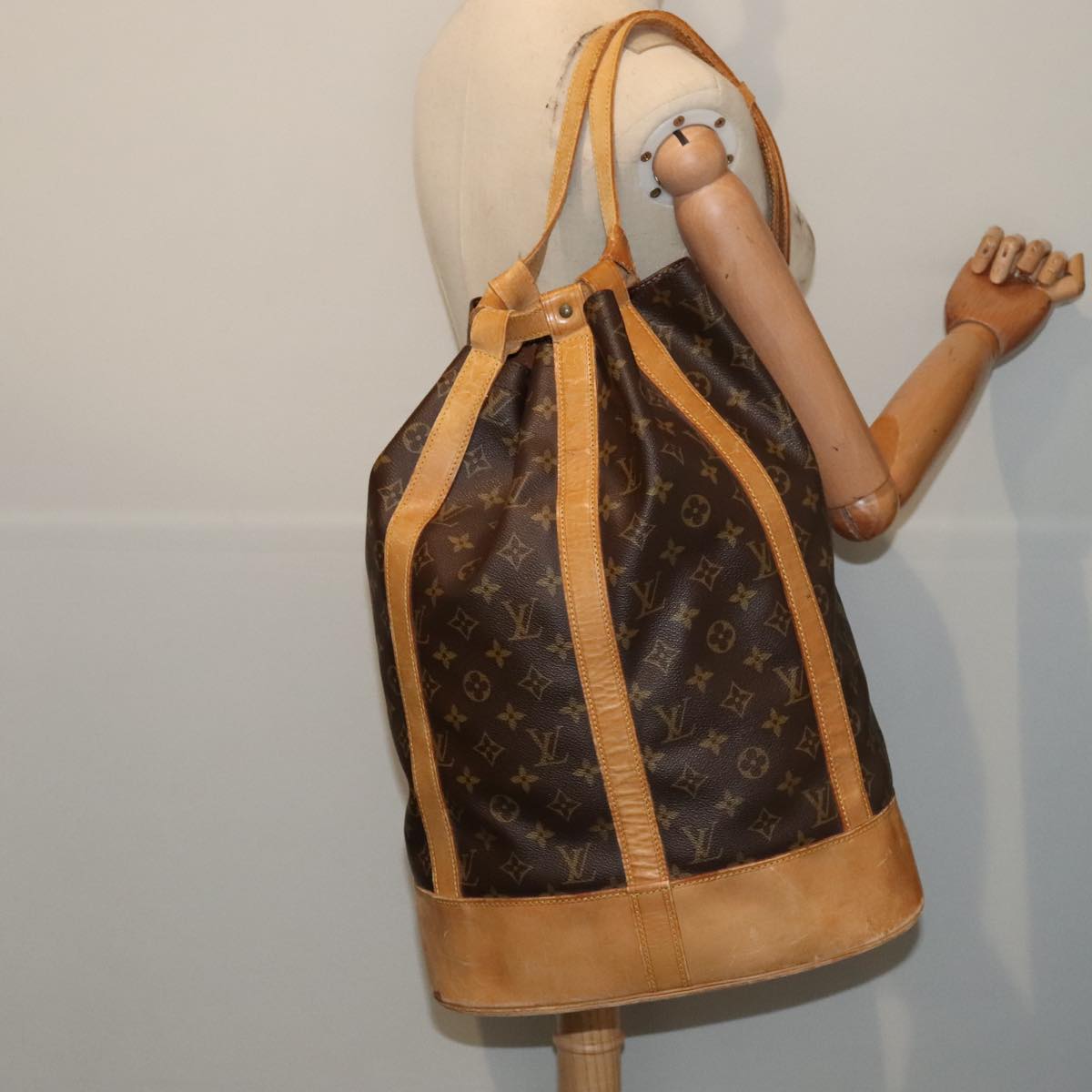 LOUIS VUITTON Monogram Randonnee GM Shoulder Bag M42244 LV 89093